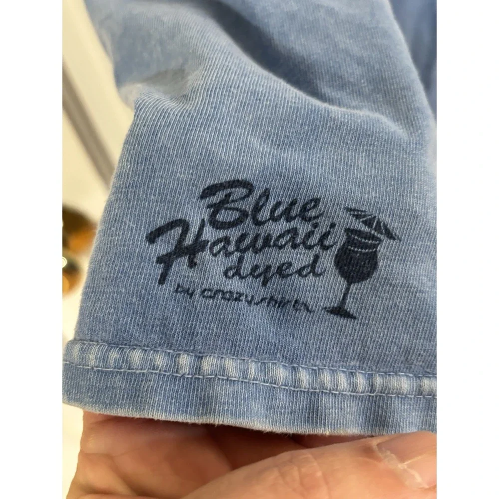 crazy shirts hawaii Distressed Fish Blue Hawai Dyed XL